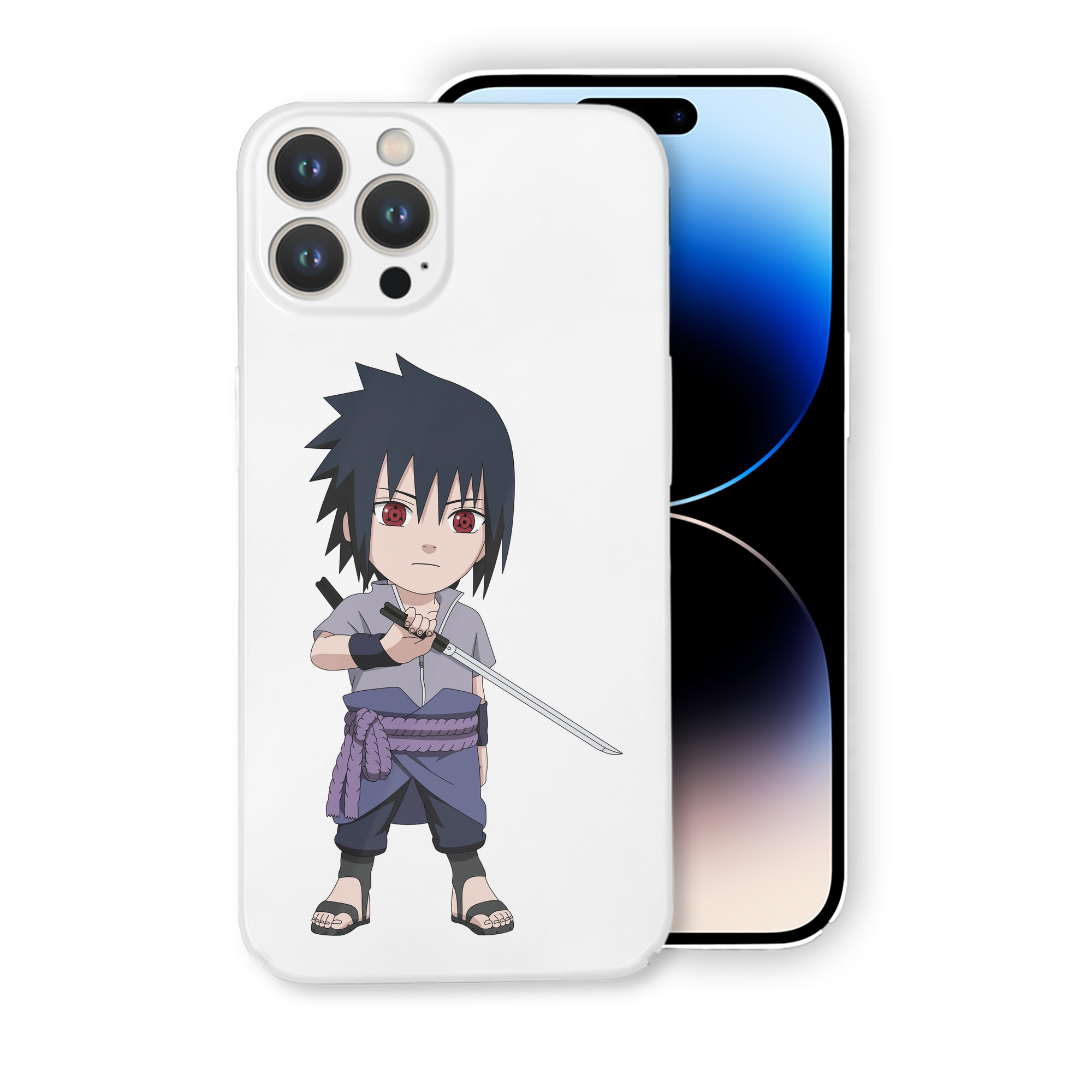 （画像用） NARUTO -ナルト- うちは サスケ Uchiha Sasuke 【iPhone 14シリーズ対応】ハードケース